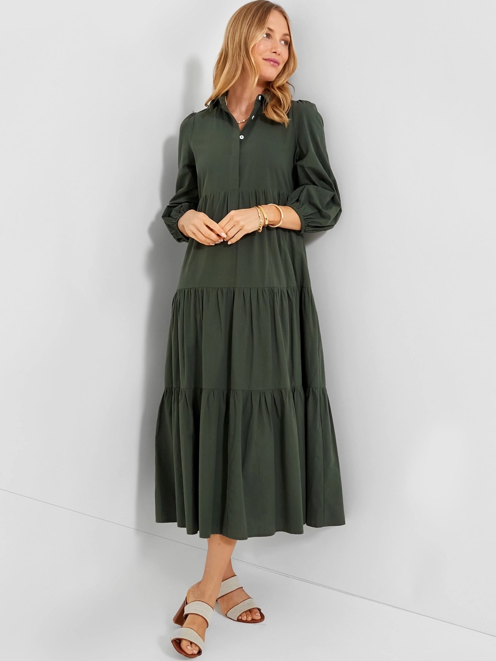 Tuckernuck Pomander Place Sedona Sage Cotton Mabel Maxi Dress
